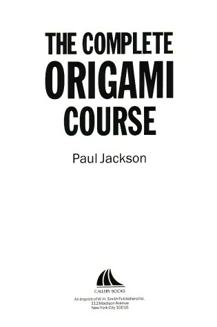 Cover of Complete Origami Cou