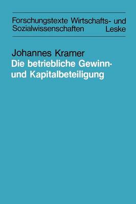 Book cover for Die betriebliche Gewinn- und Kapitalbeteiligung