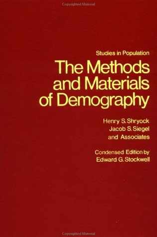 Cover of The Methods and Materials of Demography