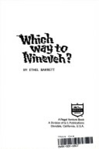 Cover of Which Way to Nineveh