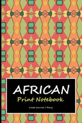 Cover of African print notebook