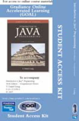 Book cover for GOAL -- Access Card -- for Intro to Java Programming