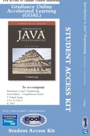 Cover of GOAL -- Access Card -- for Intro to Java Programming