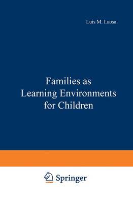 Book cover for Families as Learning Environments for Children