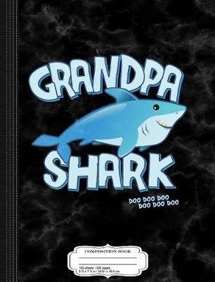 Book cover for Mens Grandpa Shark Composition Notebook