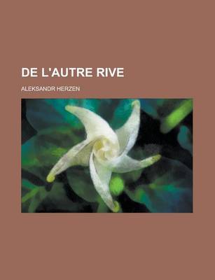 Book cover for de L'Autre Rive