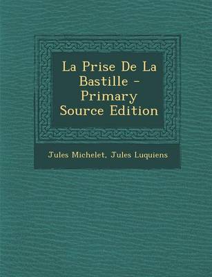 Book cover for La Prise de La Bastille