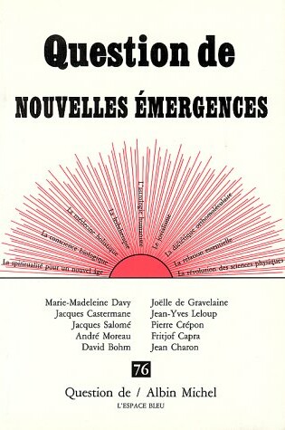 Cover of Nouvelles Emergences