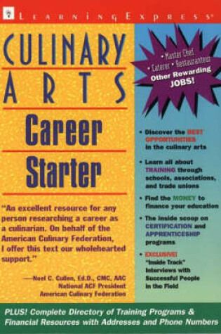 Cover of Culinary Arts Career Starter