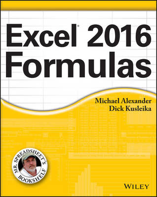 Cover of Excel 2016 Formulas