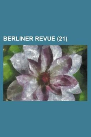 Cover of Berliner Revue (21 )