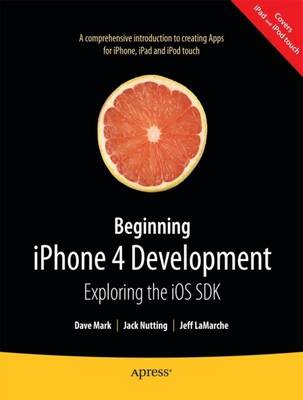 Book cover for Beginning iPhone 4 Development