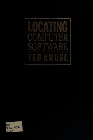 Cover of Locating Computer Software