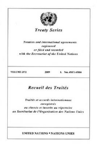 Cover of Treaty Series/Recueil Des Traites, Volume 2572
