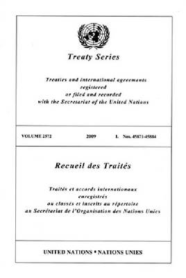 Book cover for Treaty Series/Recueil Des Traites, Volume 2572