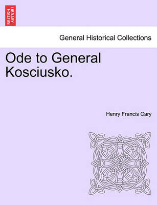 Book cover for Ode to General Kosciusko.