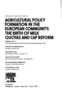 Book cover for Agricultural Policy Formation in the European Community