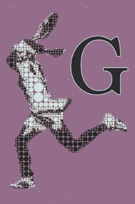 Book cover for G Monogram Initial Tennis Journal