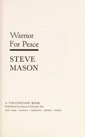 Book cover for Warrior for Peace