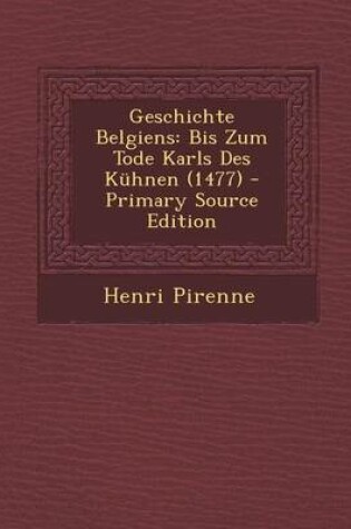 Cover of Geschichte Belgiens