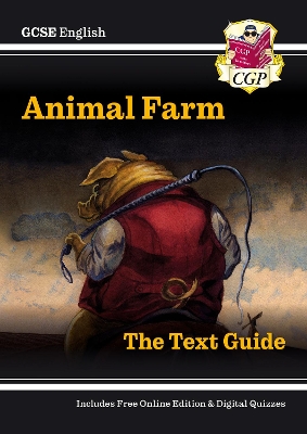 Cover of New GCSE English Text Guide - Animal Farm includes Online Edition & Quizzes