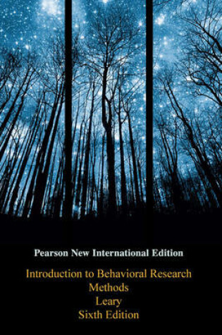 Cover of Introduction to Behavioral Research Methods PNIE, plus MySearchLab without eText