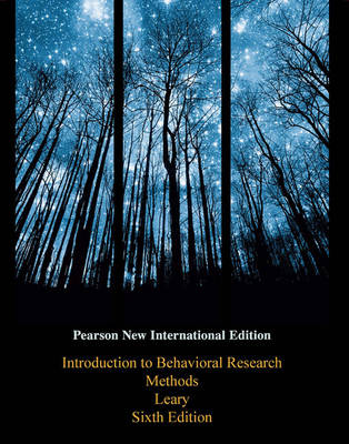 Book cover for Introduction to Behavioral Research Methods PNIE, plus MySearchLab without eText