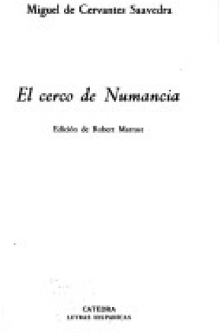 Cover of El Cerco de Numancia