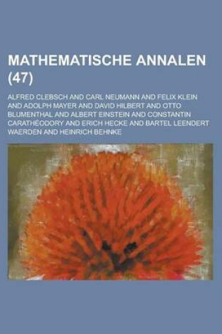 Cover of Mathematische Annalen (47)