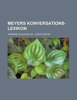 Book cover for Meyers Konversations-Lexikon