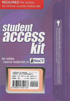 Book cover for WebCT Student Access Kit for Environmental Science