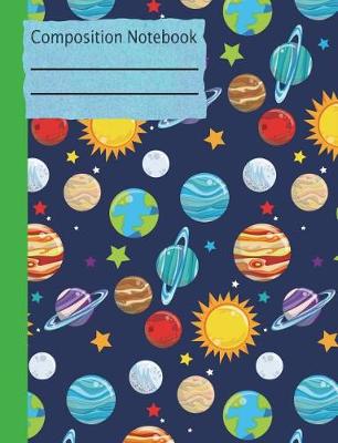 Book cover for Solar System Composition Notebook - 5x5 Graph Paper