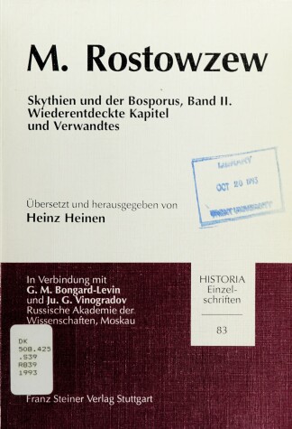 Cover of Skythien Und Der Bosporus, Band II