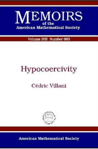 Cover of Hypocoercivity