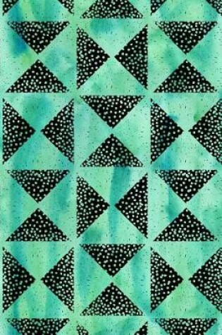 Cover of Bullet Journal Notebook Triangles with Dots Pattern 8