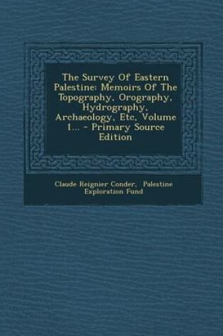 Cover of The Survey of Eastern Palestine