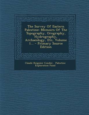 Book cover for The Survey of Eastern Palestine