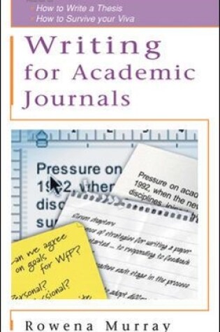 Cover of Writing for Academic Journals