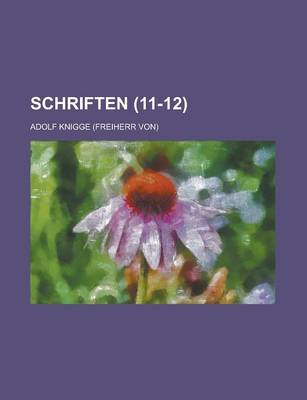 Book cover for Schriften (11-12 )