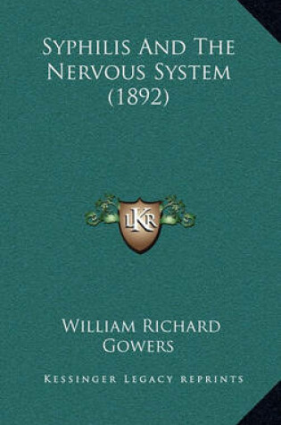 Cover of Syphilis and the Nervous System (1892)