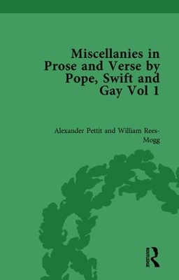 Book cover for Miscellanies in Prose and Verse by Pope, Swift and Gay Vol 1