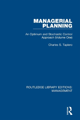 Book cover for Managerial Planning