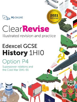 Book cover for ClearRevise Edexcel GCSE History 1HI0 Superpower relations and the Cold War