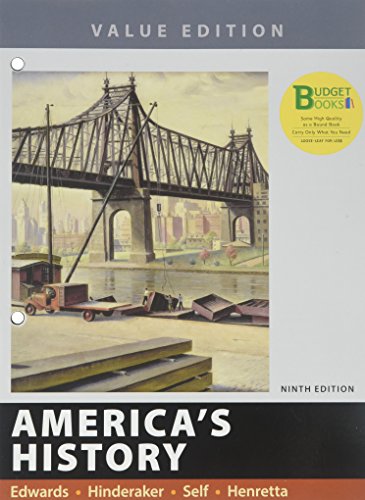 Book cover for Loose-Leaf Version for America's History, 9e, Value Edition, Volume 2 & Launchpad for America's History and America's History: Concise Edition 9e (Six Months Access)