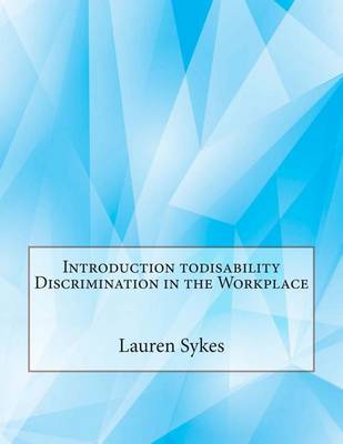 Book cover for Introduction Todisability Discrimination in the Workplace