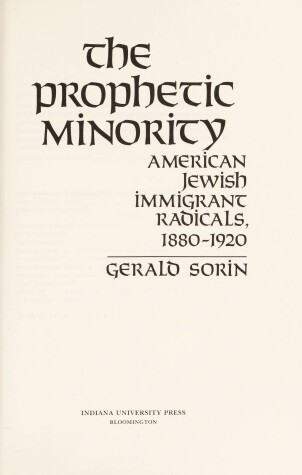 Book cover for Prophetic Minority