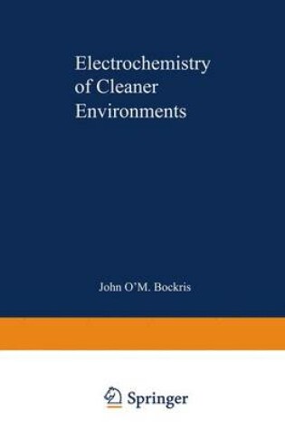 Cover of Electrochemistry of Cleaner Environments