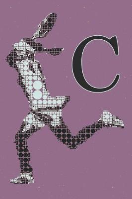 Book cover for C Monogram Initial Tennis Journal