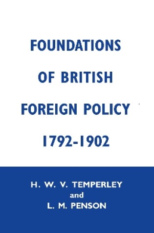 Cover of Foundation of British Foreign Policy