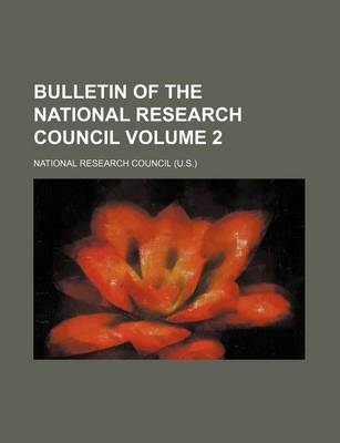 Book cover for Bulletin of the National Research Council Volume 2